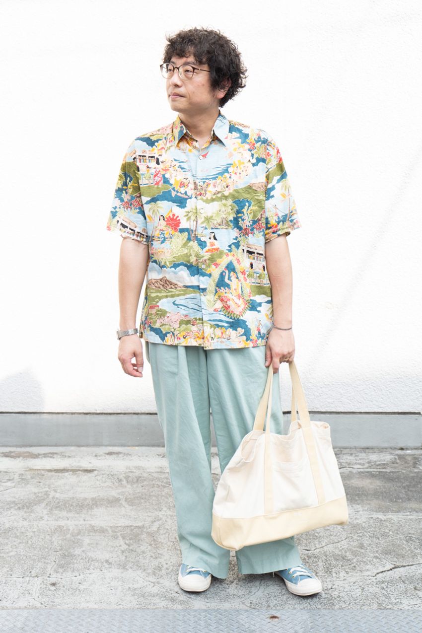 “柄シャツ”を自分のものにした3人の夏コーデ集。愛用ブランドはパタゴニア、ワコマリアetc. - 6枚目の画像