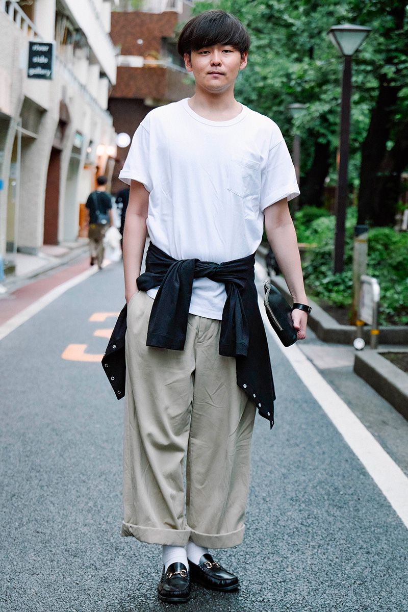 アニエスベーのカーディガンコーディネート | 250716-1824-26 沖野就平