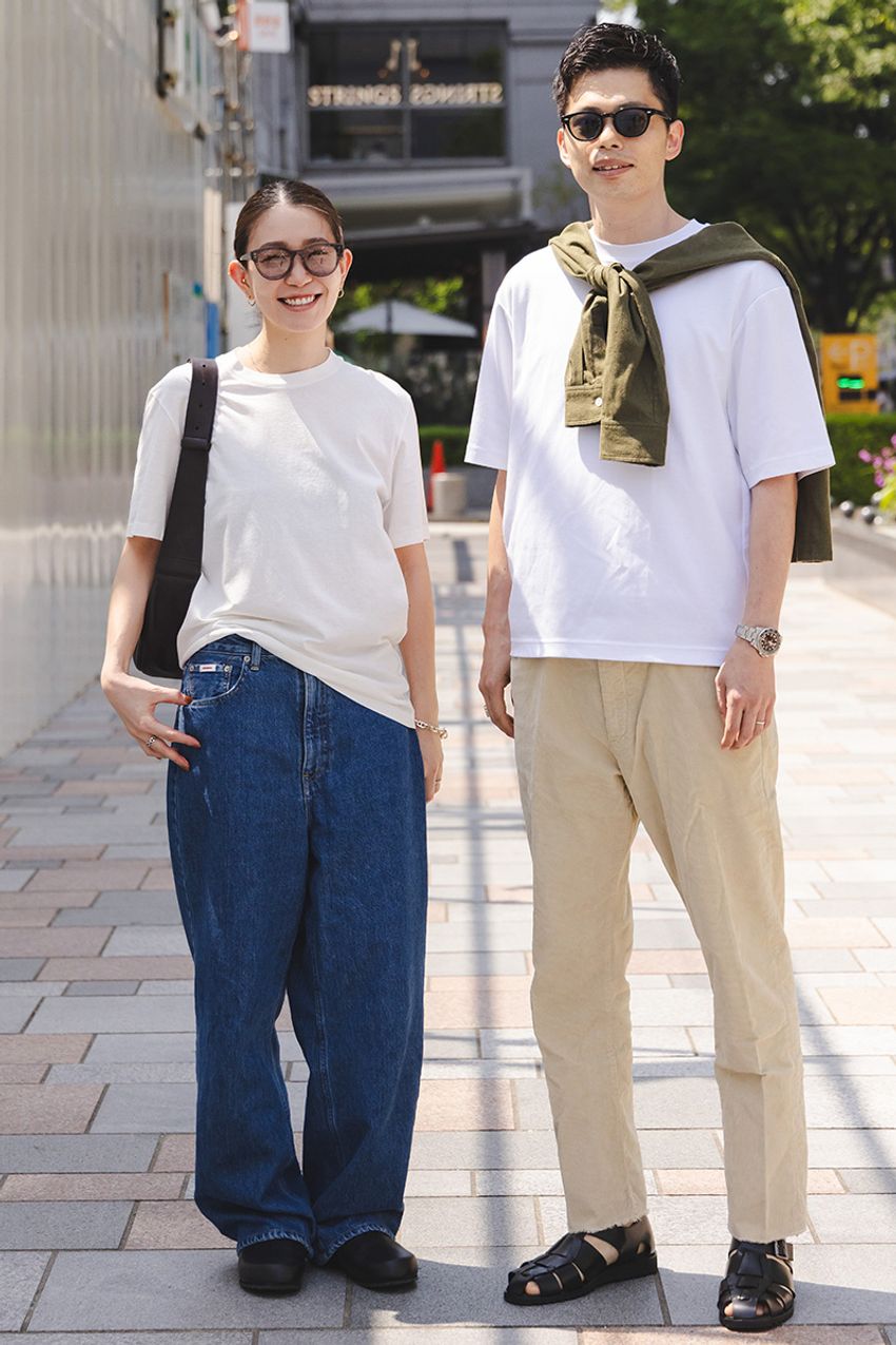 大大大定番のユニクロ白Tシャツ。街の洒落者たちはどう夏コーデに取り入れるのか、検証！ - 5枚目の画像