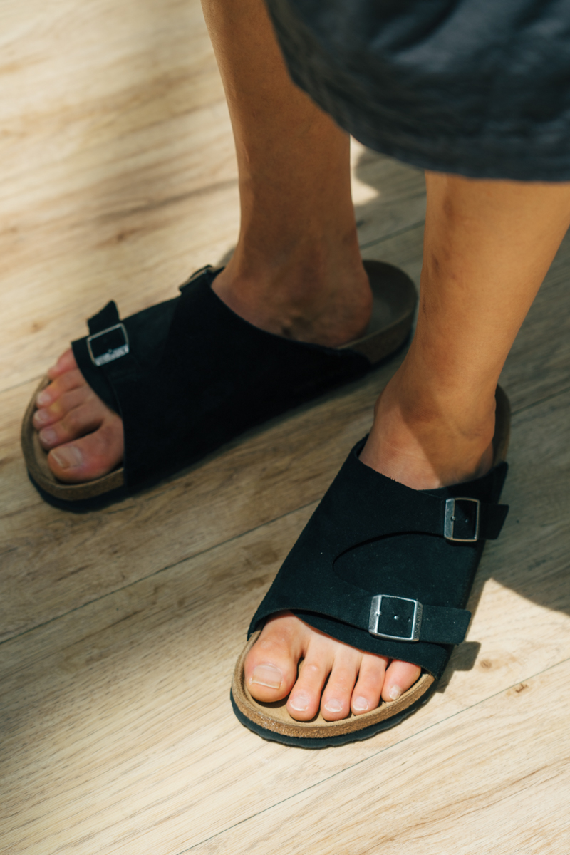 ショーツに合うサンダル＝ビルケン！街角パパラッチで人気の