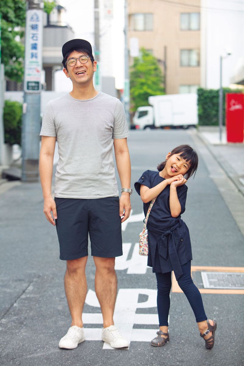 白スニーカーが似合うパパが好き！ 井上大器