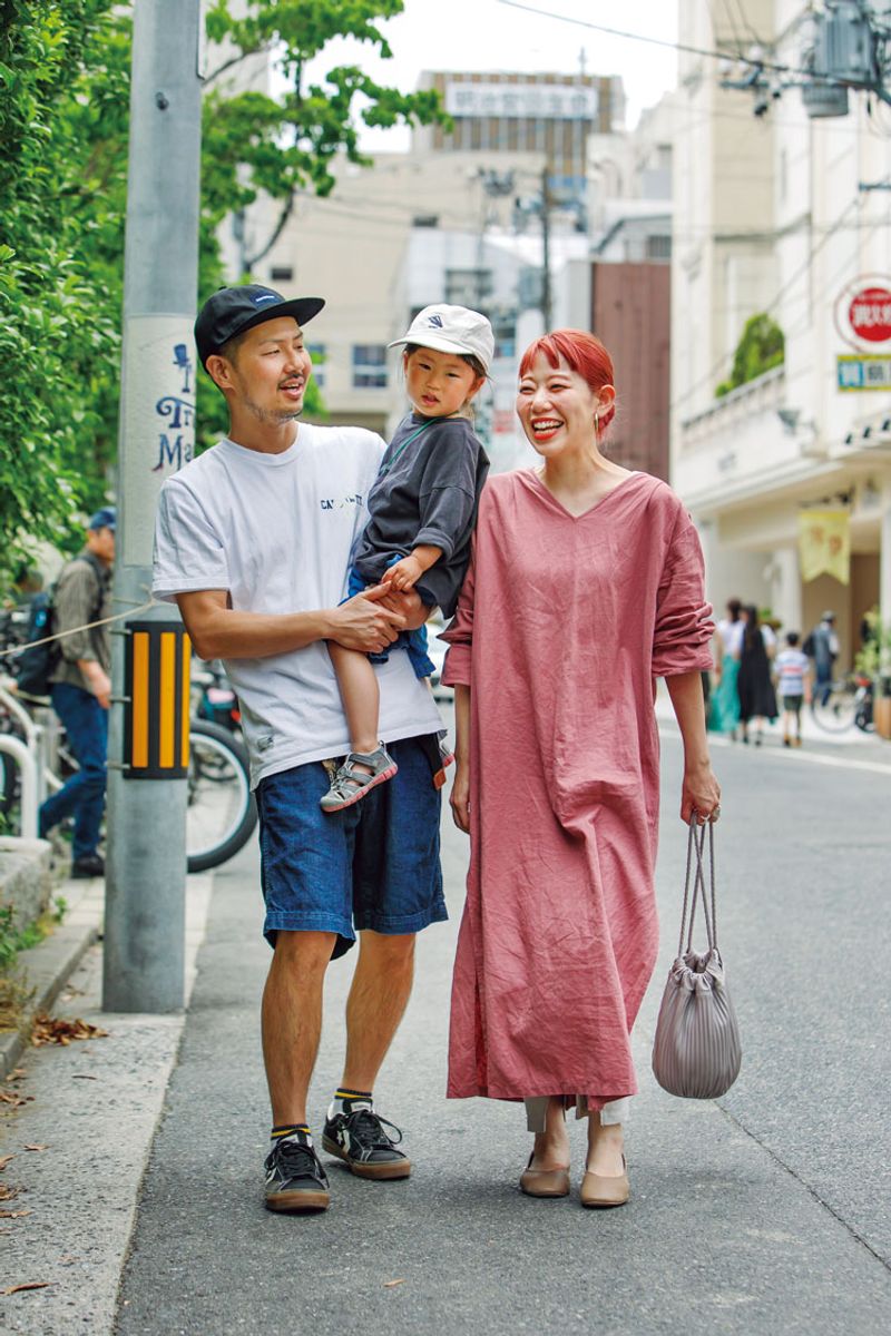 リラックスしたい休日に贈る、小物が光る家族コーデ 金倉隆浩