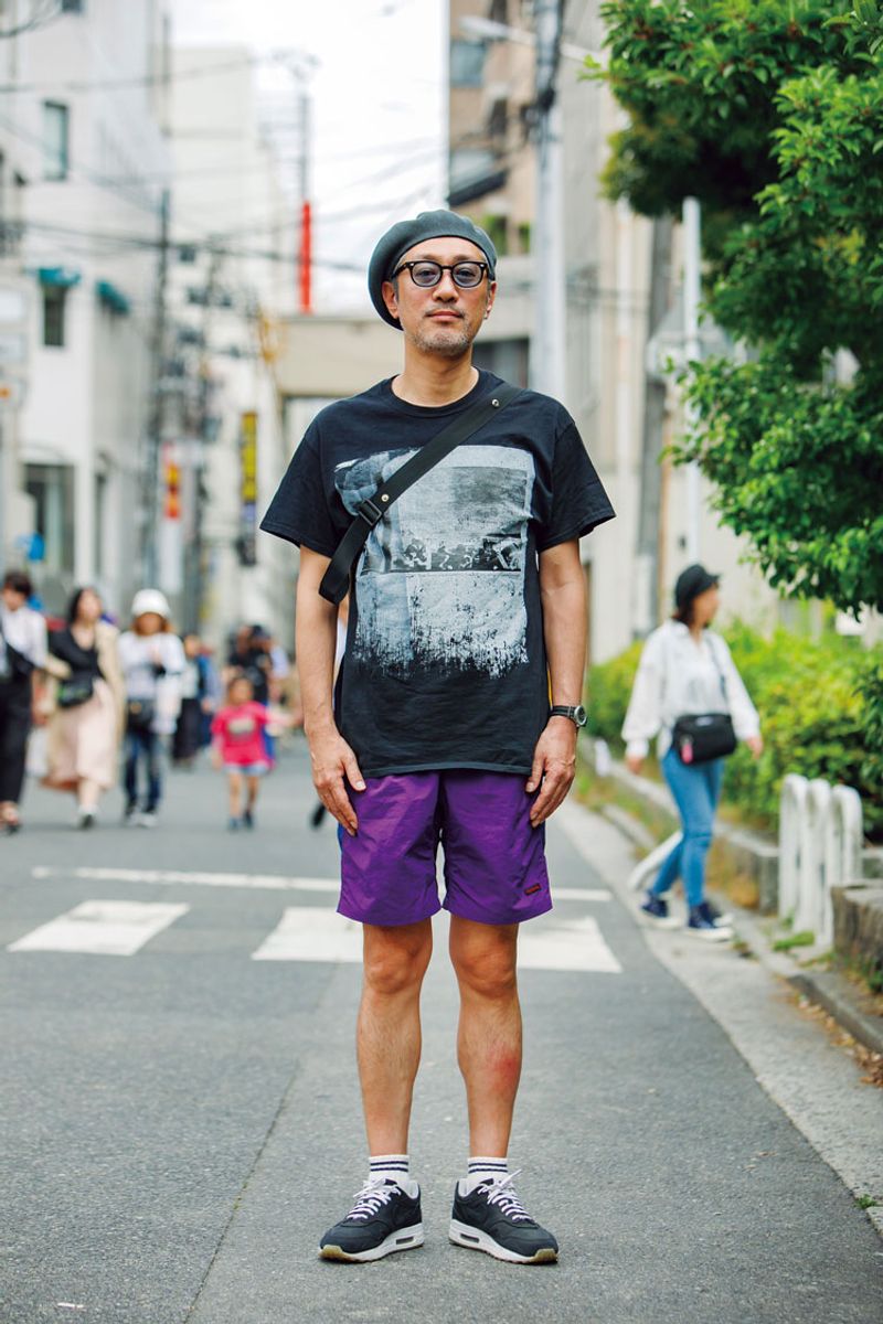 パープルショーツでグッとハイセンスに！ 阿部 薫