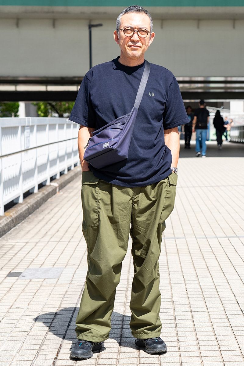 フレッドペリーのTシャツコーディネート | 250723-1608-30 雅史