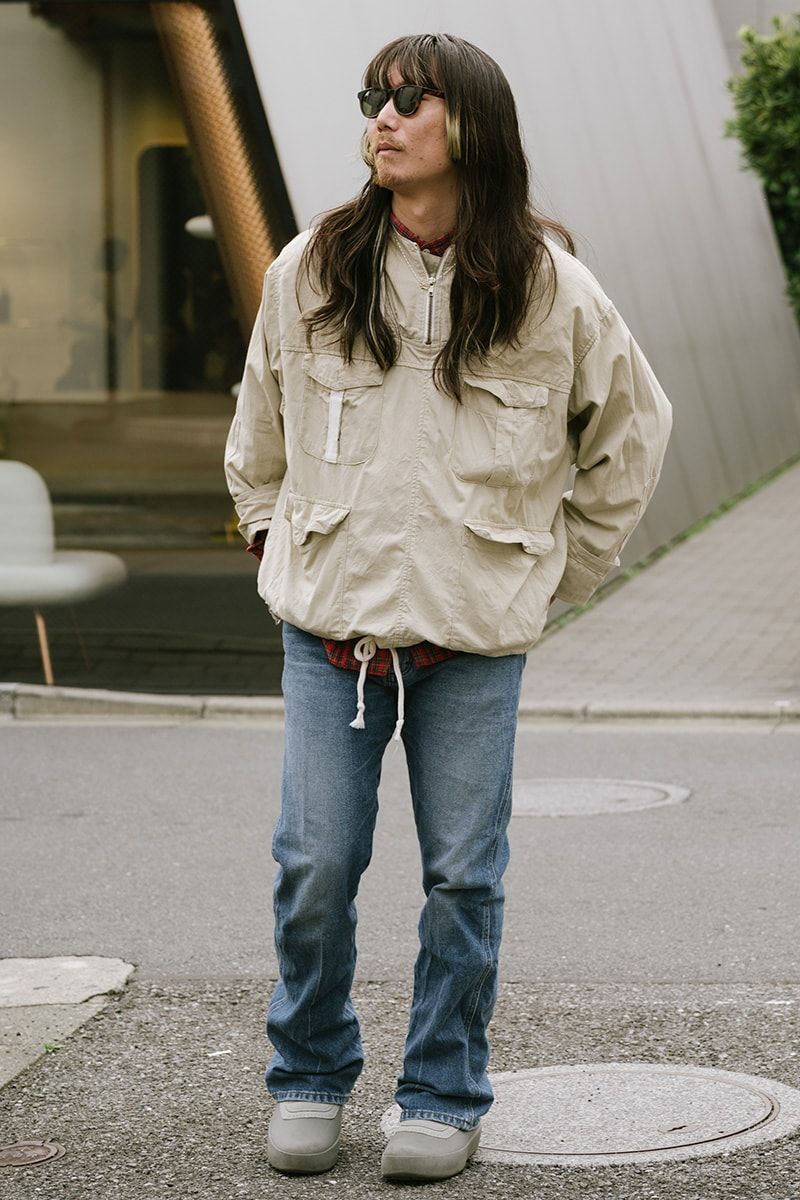 古着のアノラックコーディネート | 250725-1300-46 南森駿介