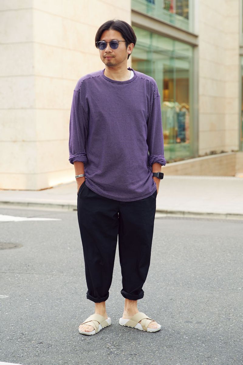 ユルパンをロールアップして絶妙なシルエットが完成 遠藤孝純