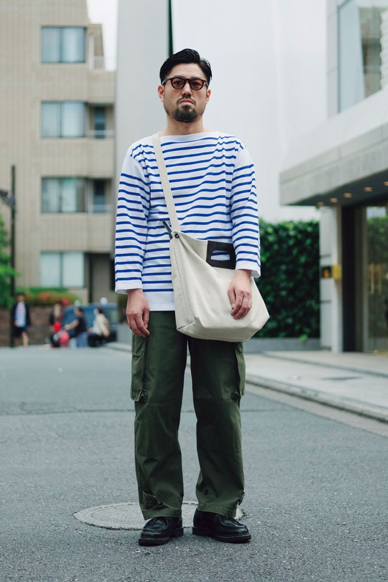 マリンブルーでクリーンな男を演出 三嶋 錬