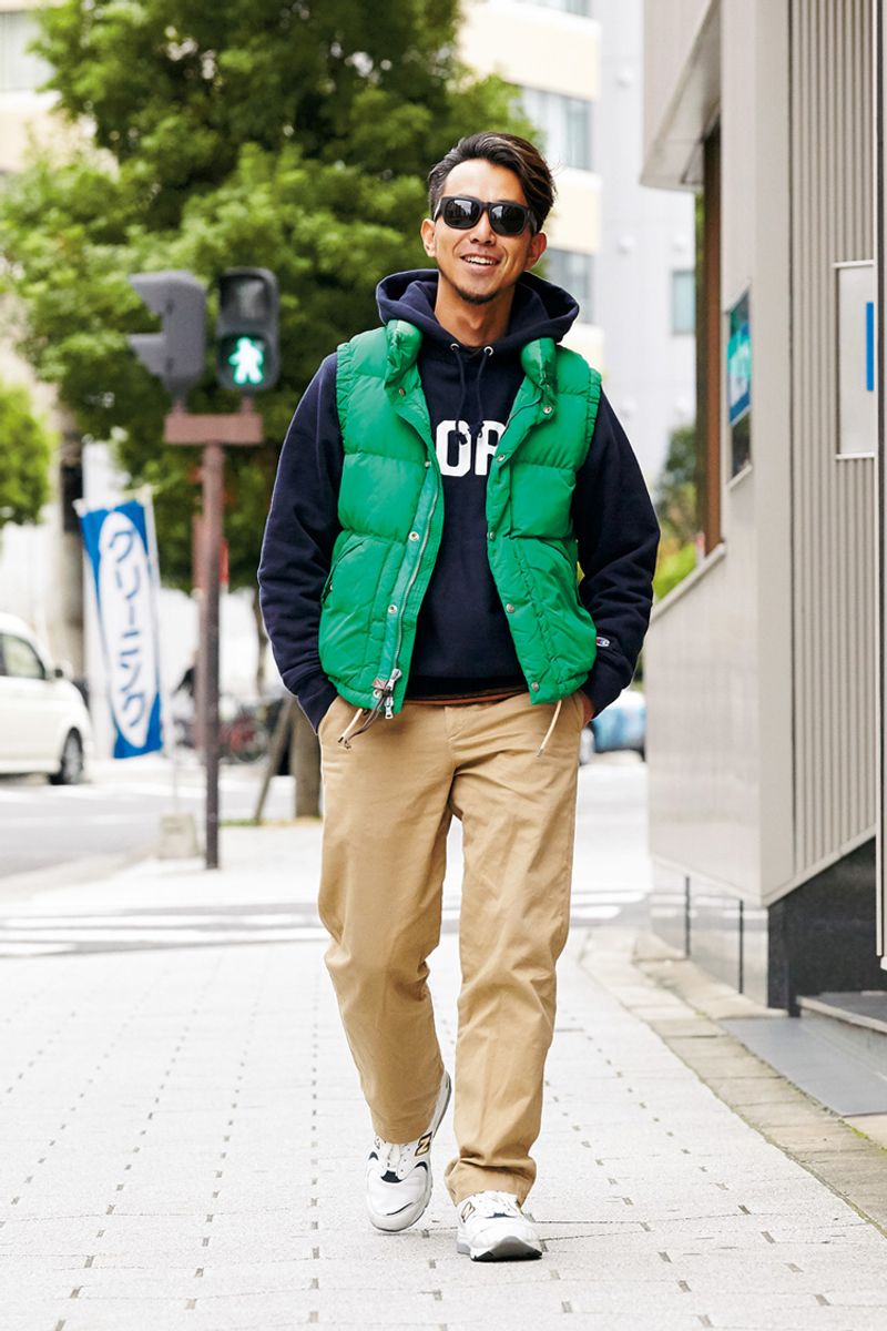 派手色でアメカジをフレッシュに見せる③ 安田 和貴