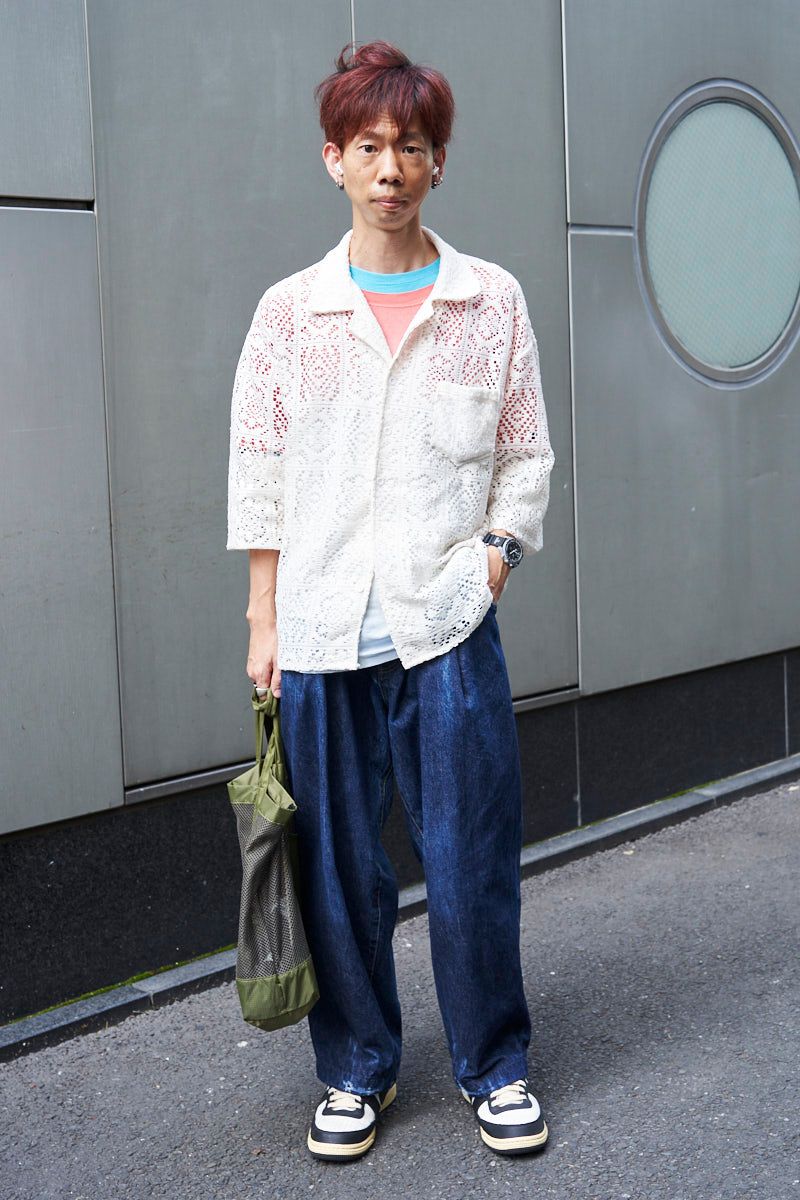 古着のシャツコーディネート | 250806-1239-26 アキラ